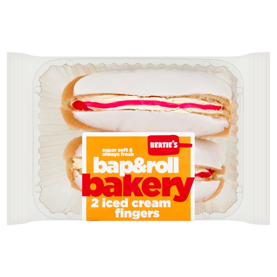 Berties Bakery 2pk Iced Cream Fingers