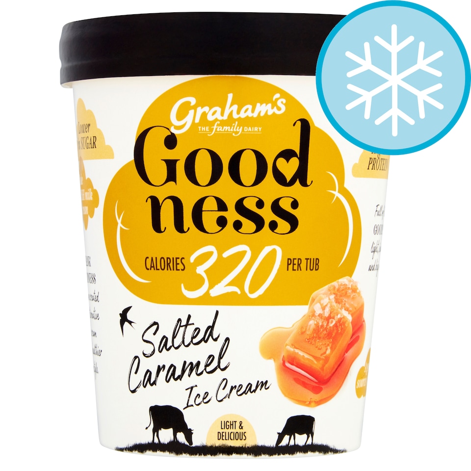 Grahams Goodness Salted Caramel Ice Cream 450Ml