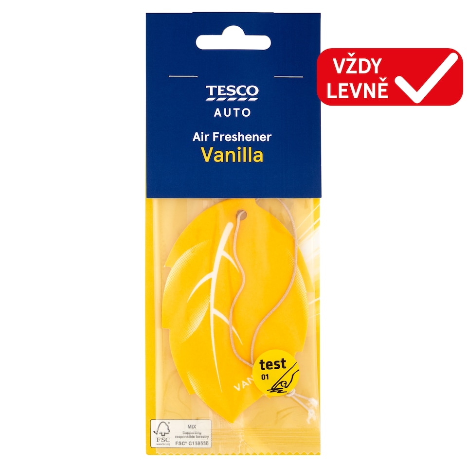 Tesco Auto Osvěžovač vzduchu vůně vanilka 1 ks