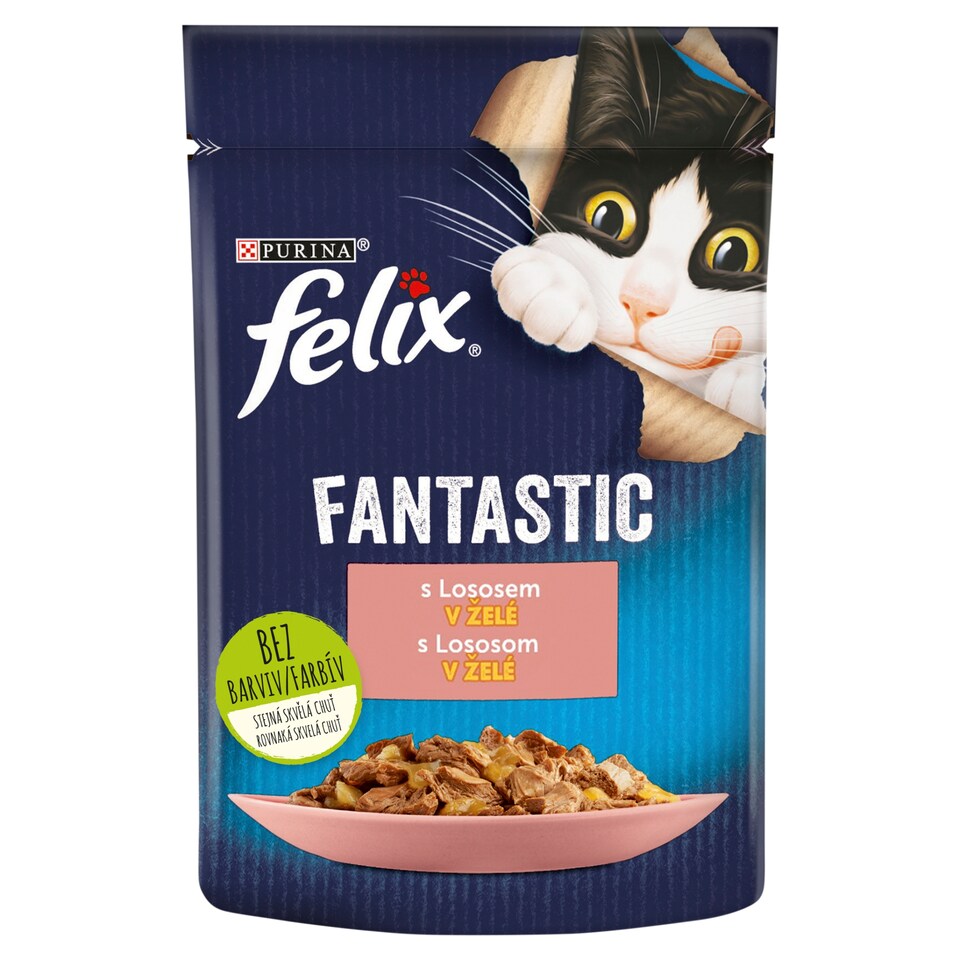 Obrázek 1 pro produkt Felix Fantastic kapsička pro kočky losos v želé 85g