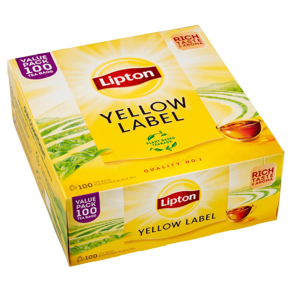 Obrázek 1 pro produkt Lipton Yellow Label černý čaj aromatizovaný 100 sáčků 200g