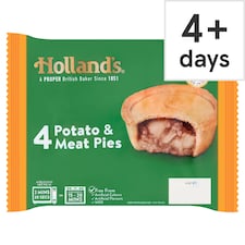 Holland's Potato & Meat Pies 4 Pack