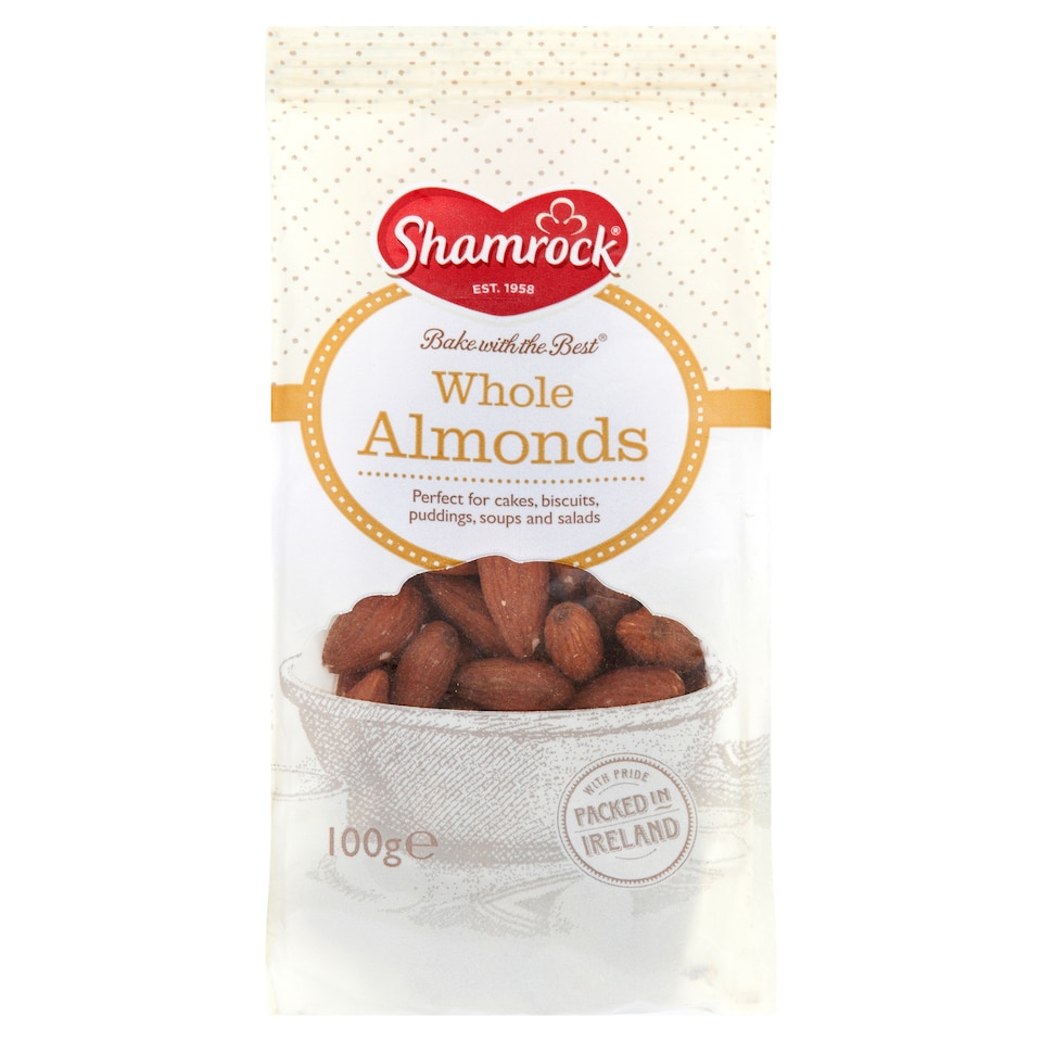 Shamrock Whole Almonds 100G