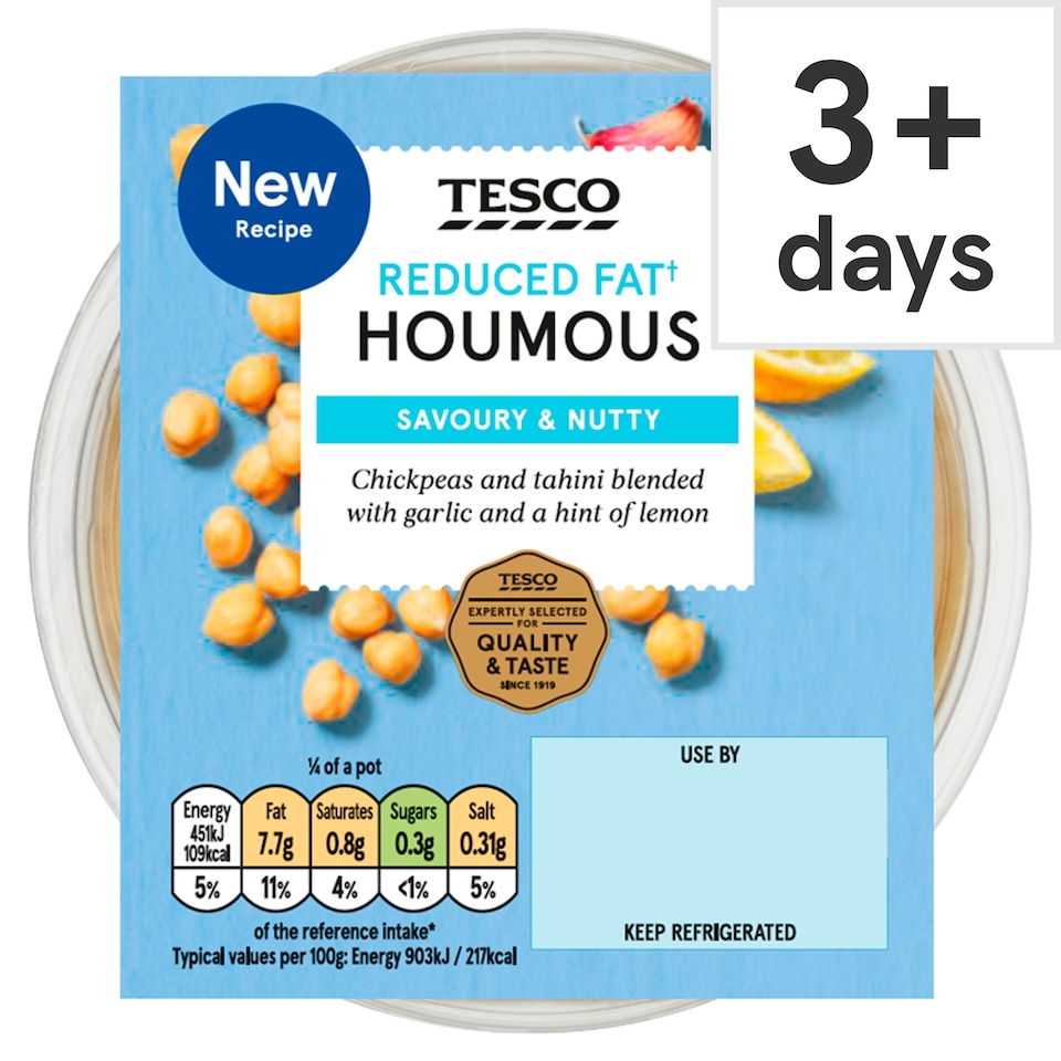 Tesco Reduced Fat Houmous 200g