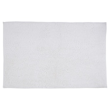 Tesco Microchenille Bath Mat White