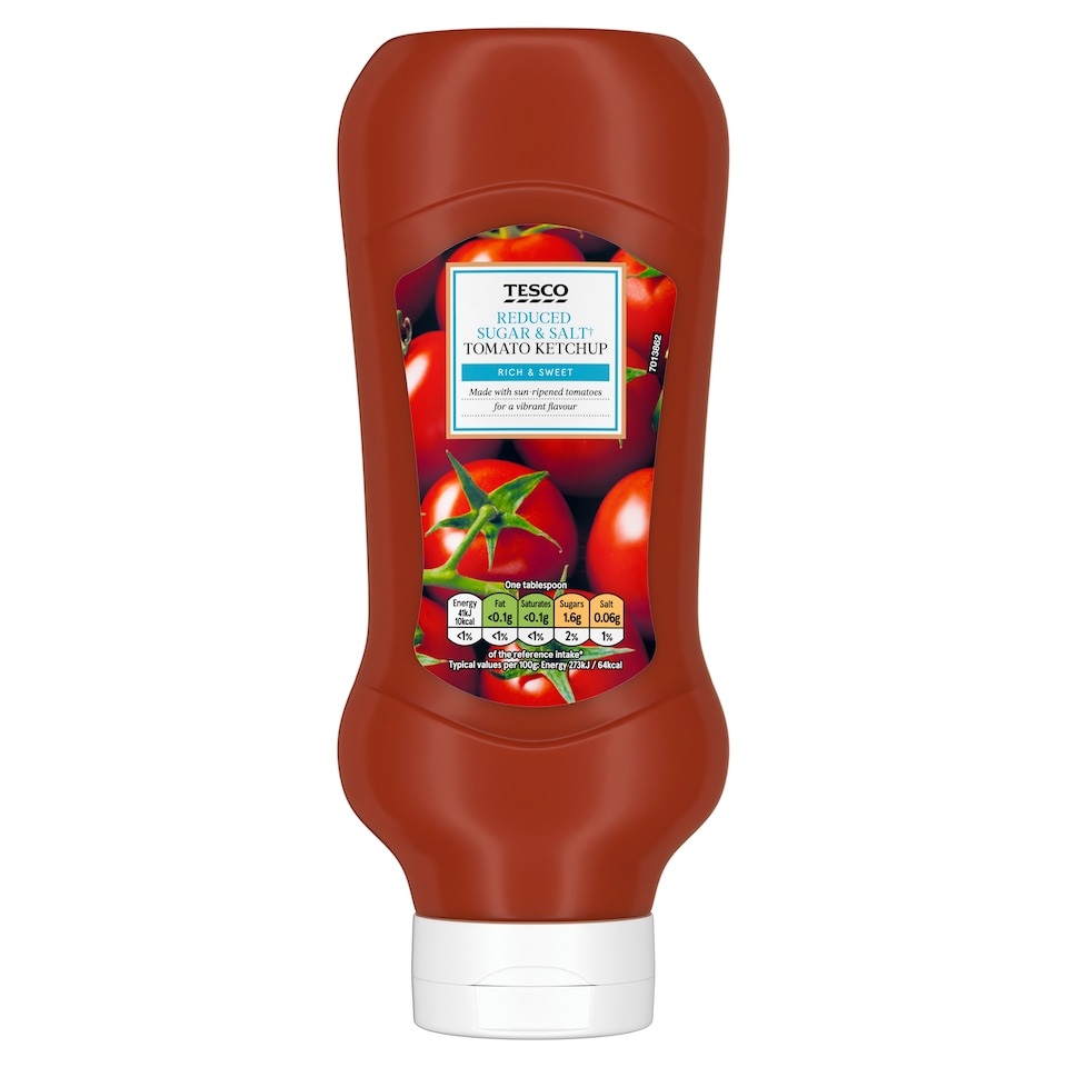 Tesco Reduced Sugar & Salt Ketchup 845G