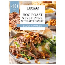 Tesco Hog Roast Style Pork With Apple Sauce 425G