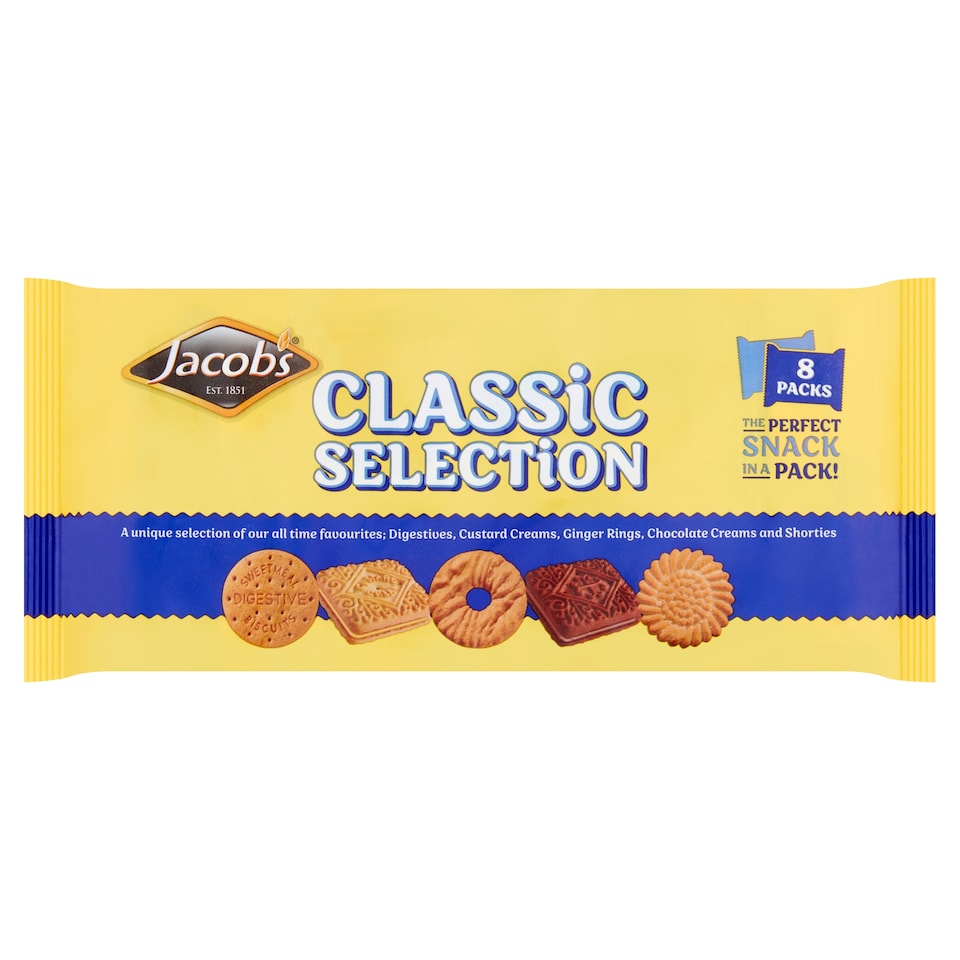 Jacob's Classic Biscuit Selection 8 Pack 278G