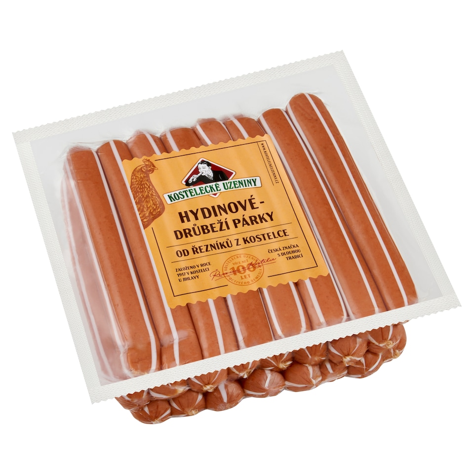 Obrázek 1 pro produkt Kostelecké Uzeniny Drůbeží párky 1,000kg