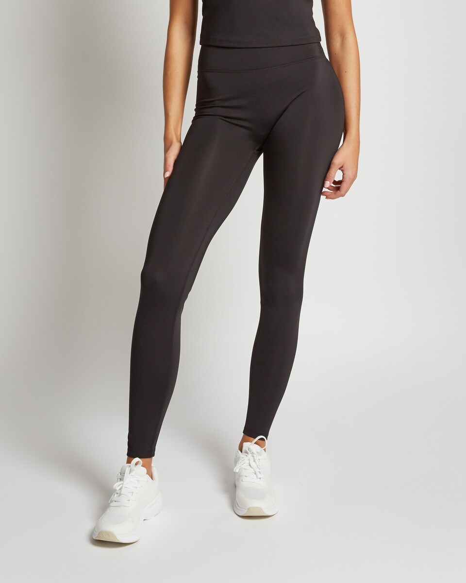 image 1 of Rise by Zara McDermott High Waist Leggings in Black