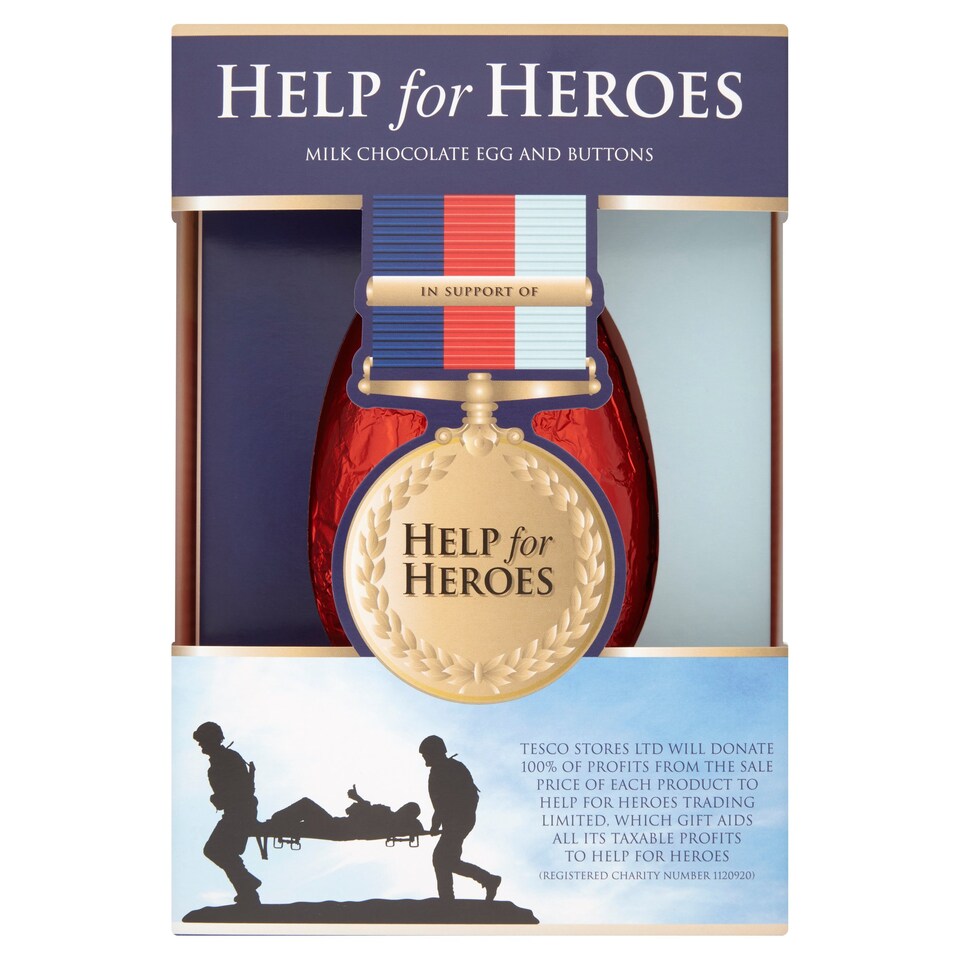 HELP FOR HEROES EASTER EGG 187G
