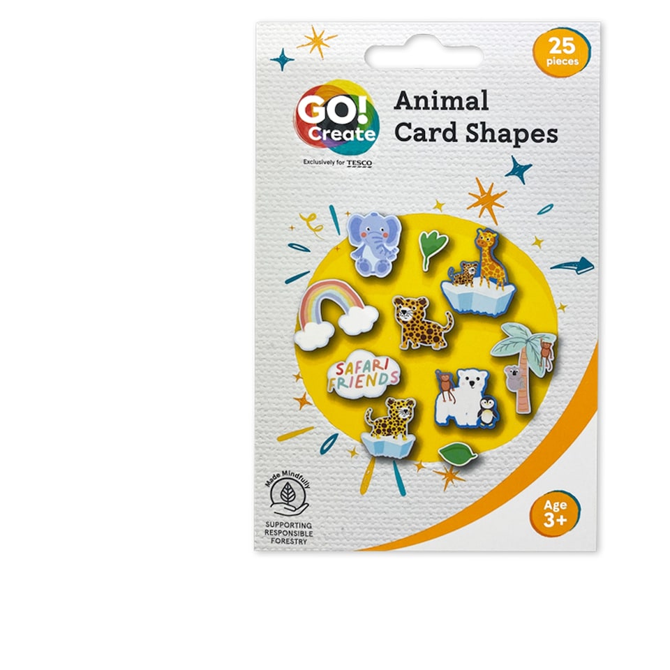 Go Create Animal Card Shapes