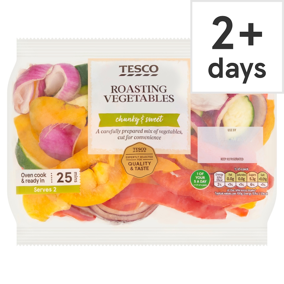 Tesco Mixed Peppers & Courgette 300g