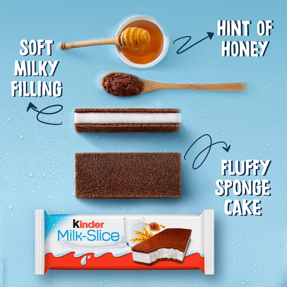 image 1 of Kinder Milk Slice Milk And Honey 3 X 28G