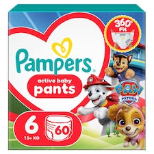 Pampers Active Baby Plenkové Kalhotky Edice Tlapková Patrola, Velikost, Plenek