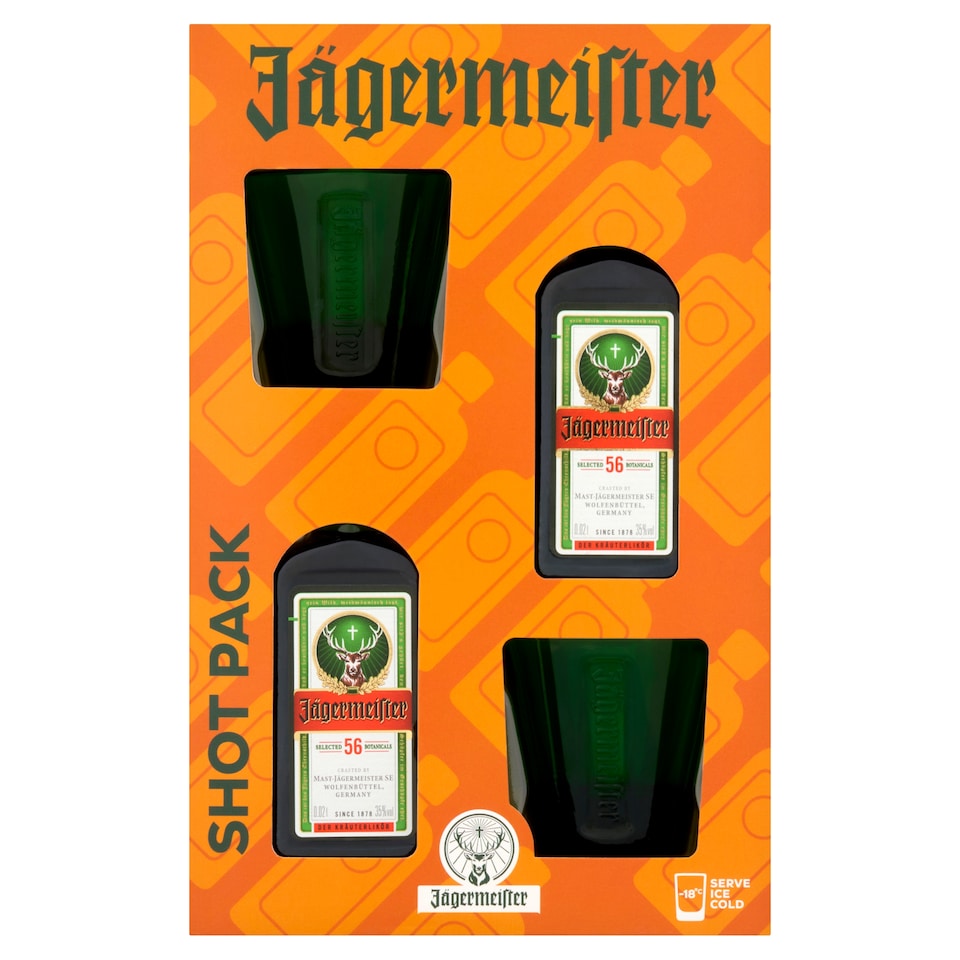 Jagermeister & 2 Shot Glasses Gift Set