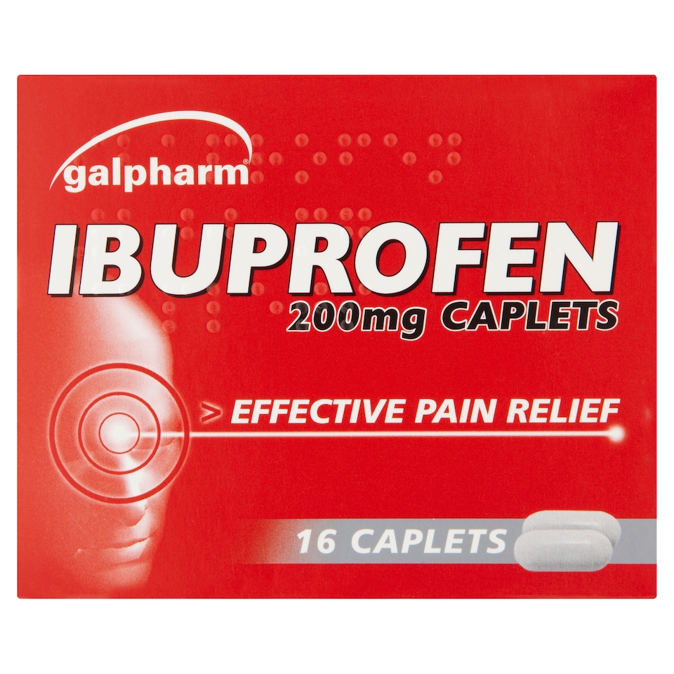 Galpharm Ibuprofen 200Mg 16 Caplets (#)