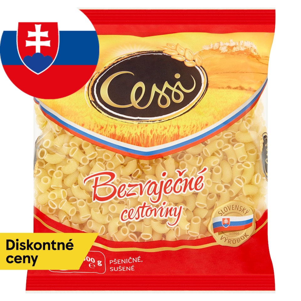 Cessi Bezvaječné cestoviny pšeničné, sušené kolienka 400 g