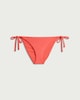 image 4 of F&F Tie Side Bikini Bottoms in Coral