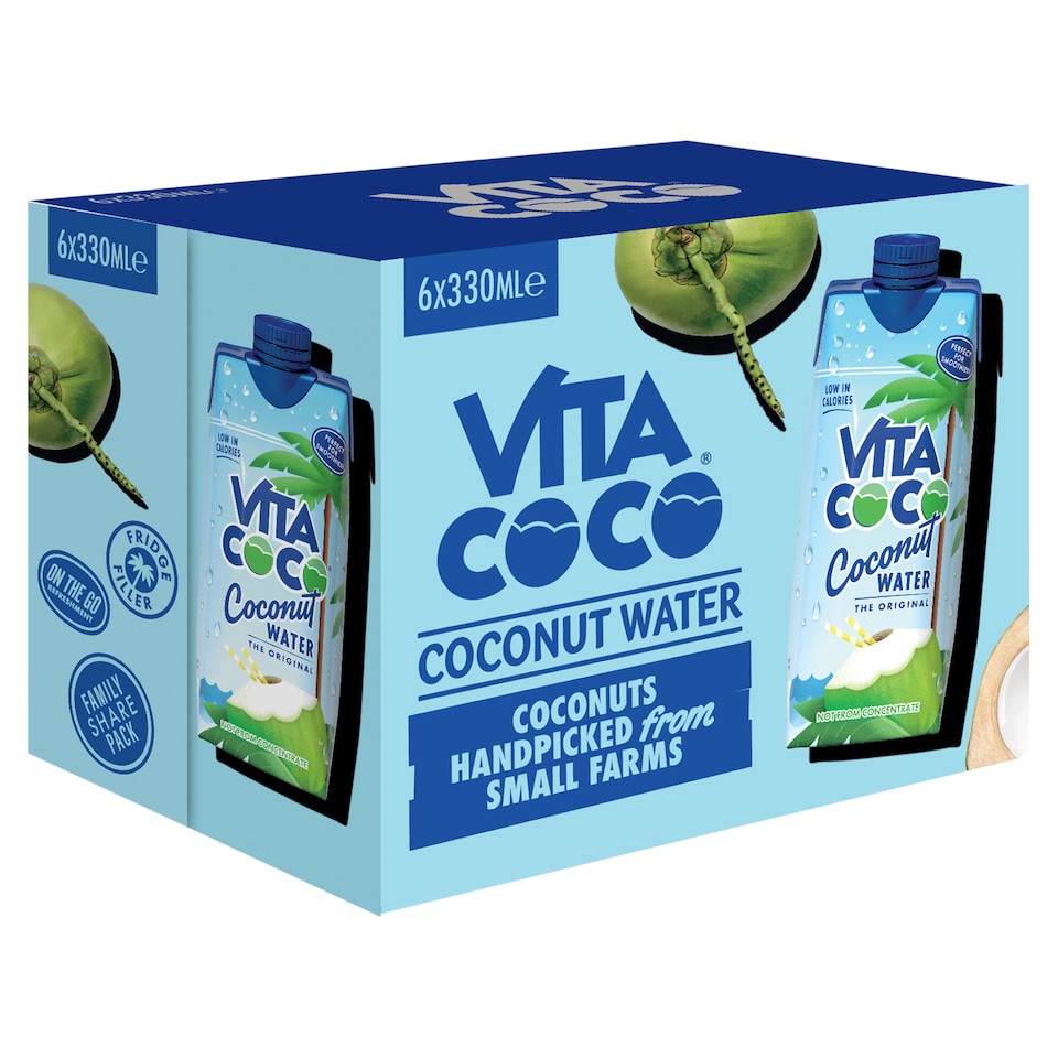 image 1 of Vita Coco Natural Coconut Water 6x330ml