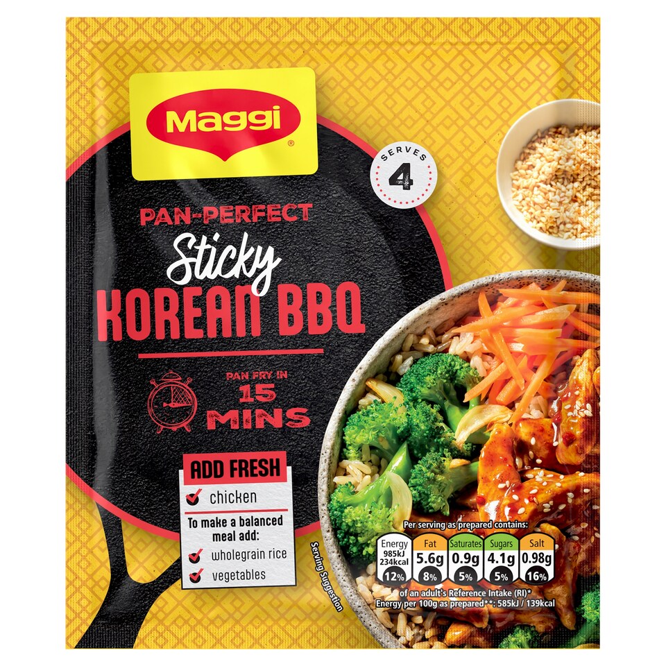 Maggi Pan Perfect Sticky Korean BBQ 39g