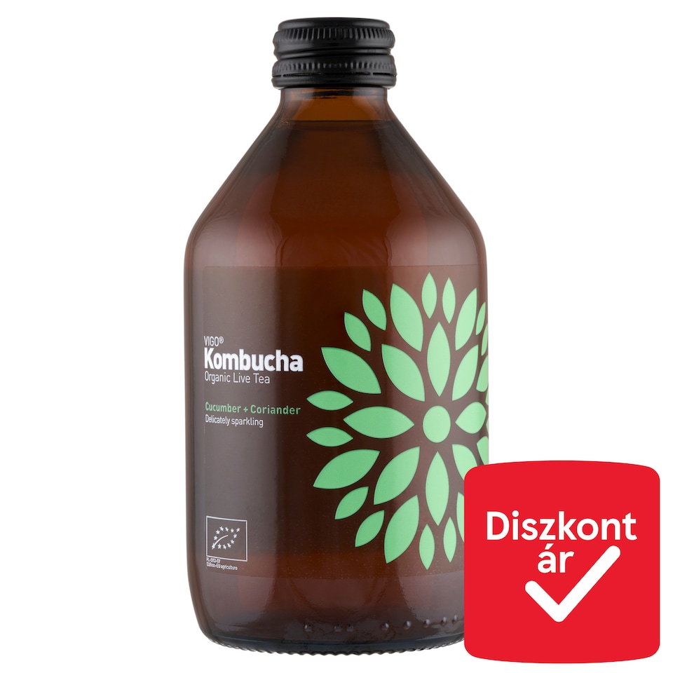 Vigo Kombucha Cucumber-Coriander Organic Living Tea 330 ml