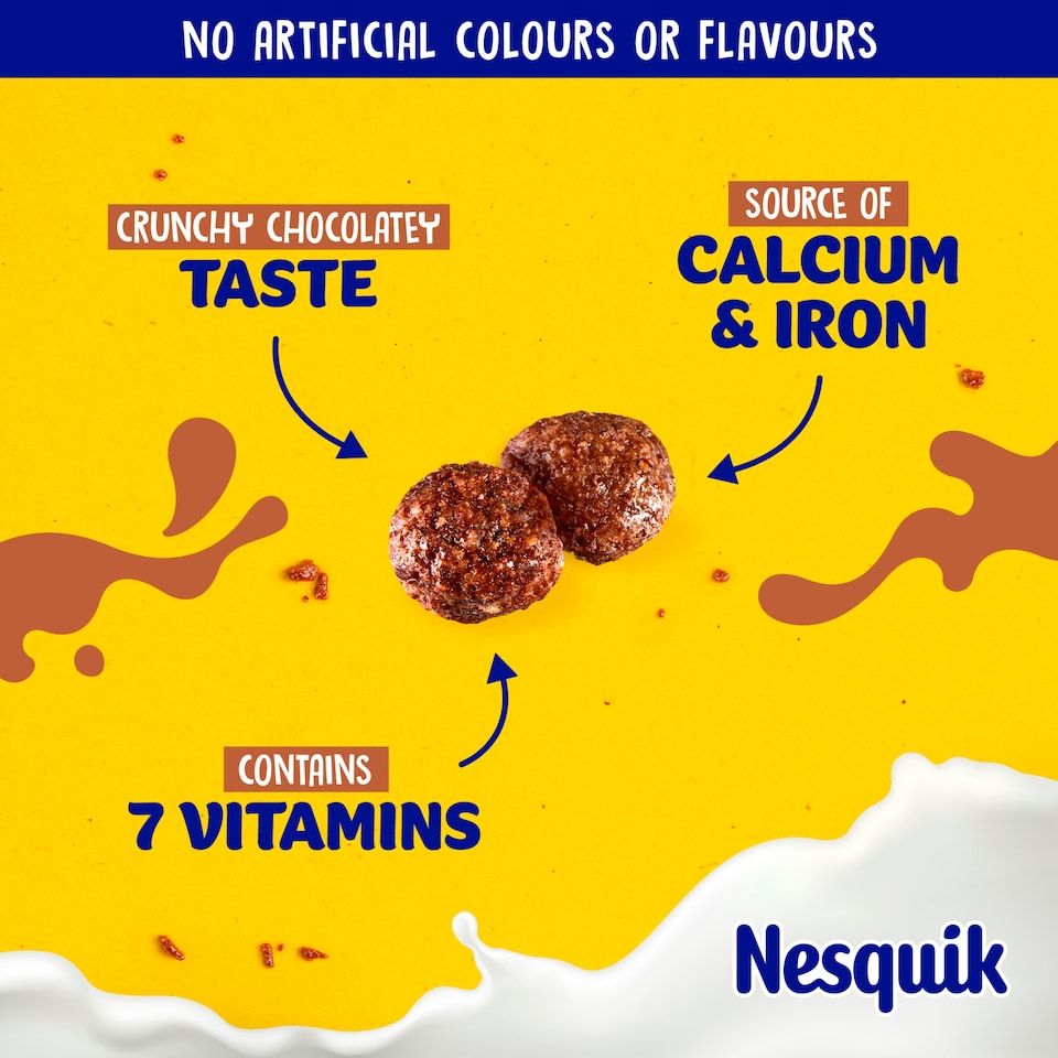 image 1 of Nestlé Nesquik Chocolate Breakfast Cereal 375g