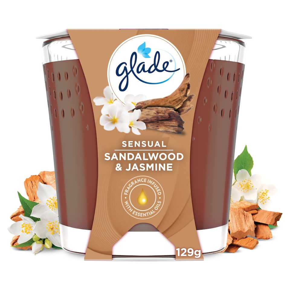 image 1 of Glade Candle Sandalwood and Jasmine 112G