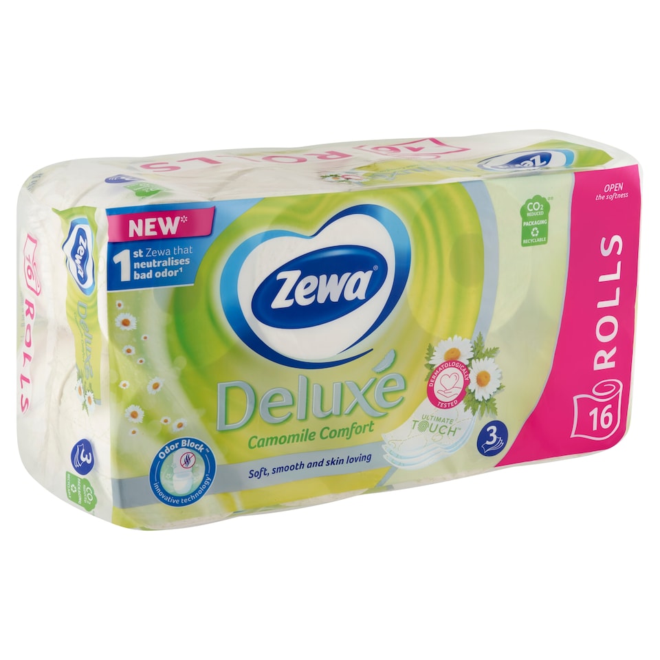 Zewa Deluxe Camomile Comfort toalettpapír 3 rétegű 16 tekercs  1. kép