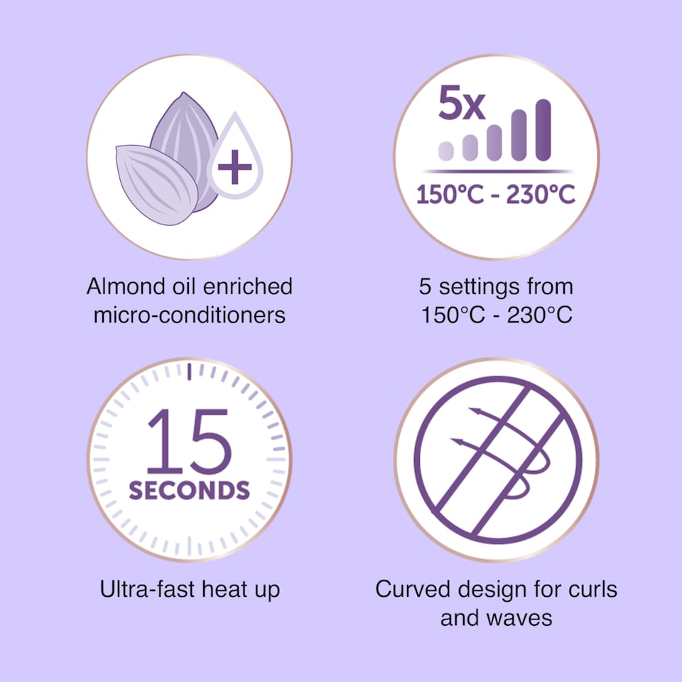 image 1 of Remington Almond Allure Hair Straighteners