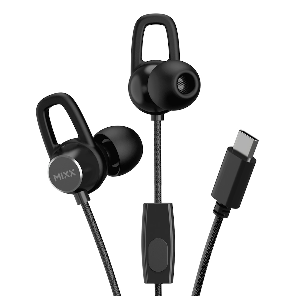 image 1 of Mixx SoundPort C USB C Wired Earphones Black