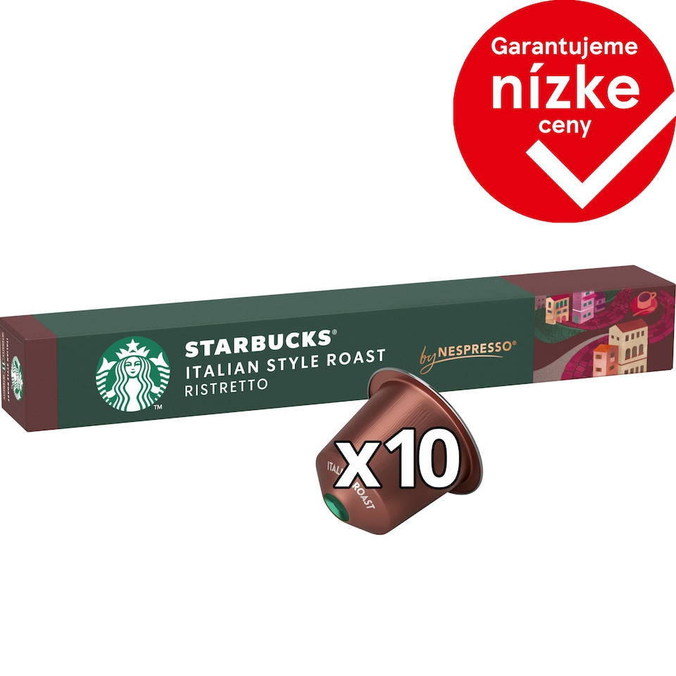 obrázok 1 z STARBUCKS ITALIAN STYLE ROAST by NESPRESSO Dark roast kávové kapsuly, 10 kapsúl v balení