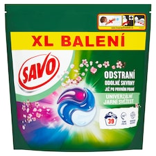 Savo Univerzálne jarná sviežosť gélové kapsuly na pranie 39 praní 822,9 g