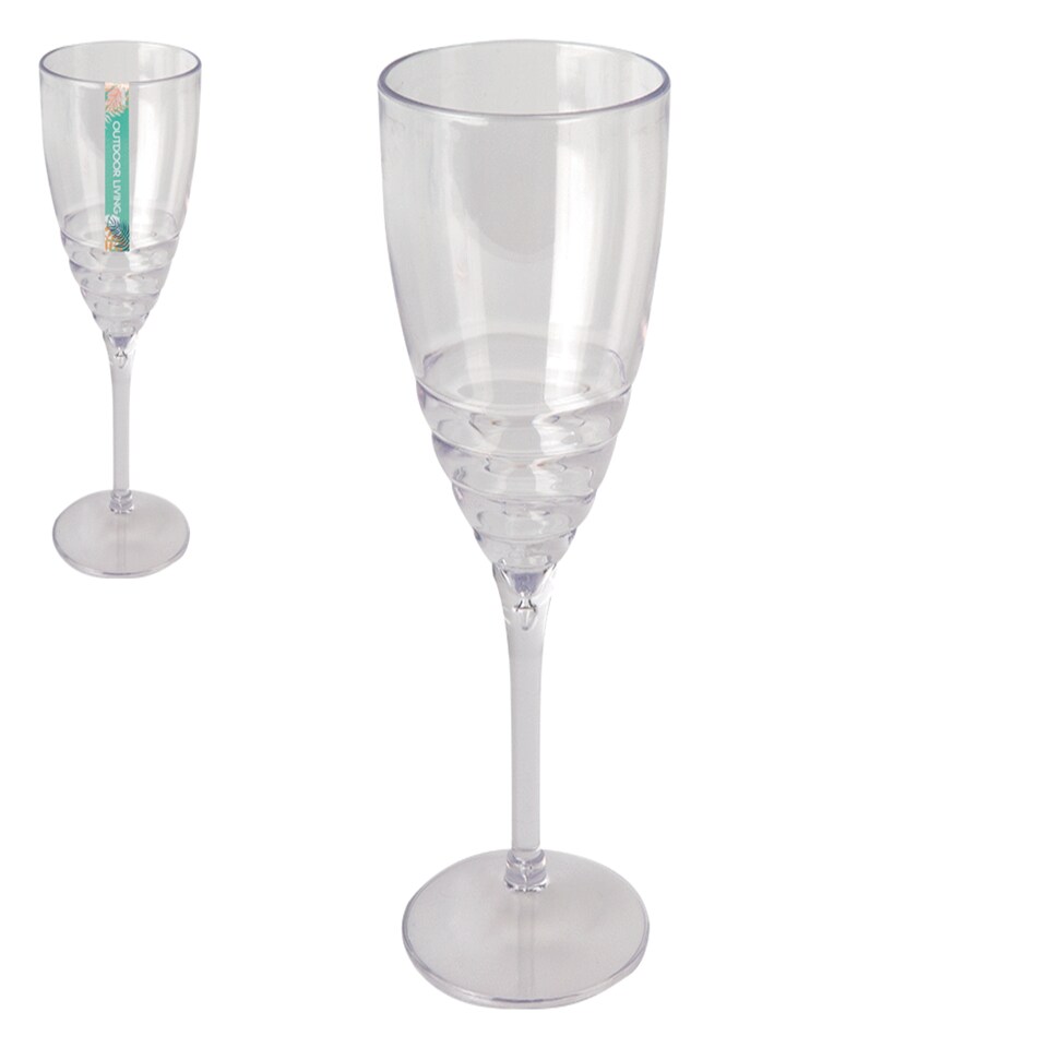 PMS clear swirl wine glass