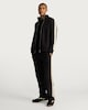 image 1 of The F&F Edit Woven Side Stripe Drawstring Joggers in Black