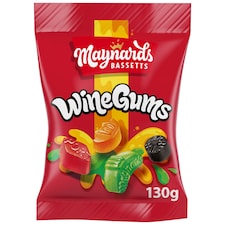 Maynards Bassetts Wine Gums 130G