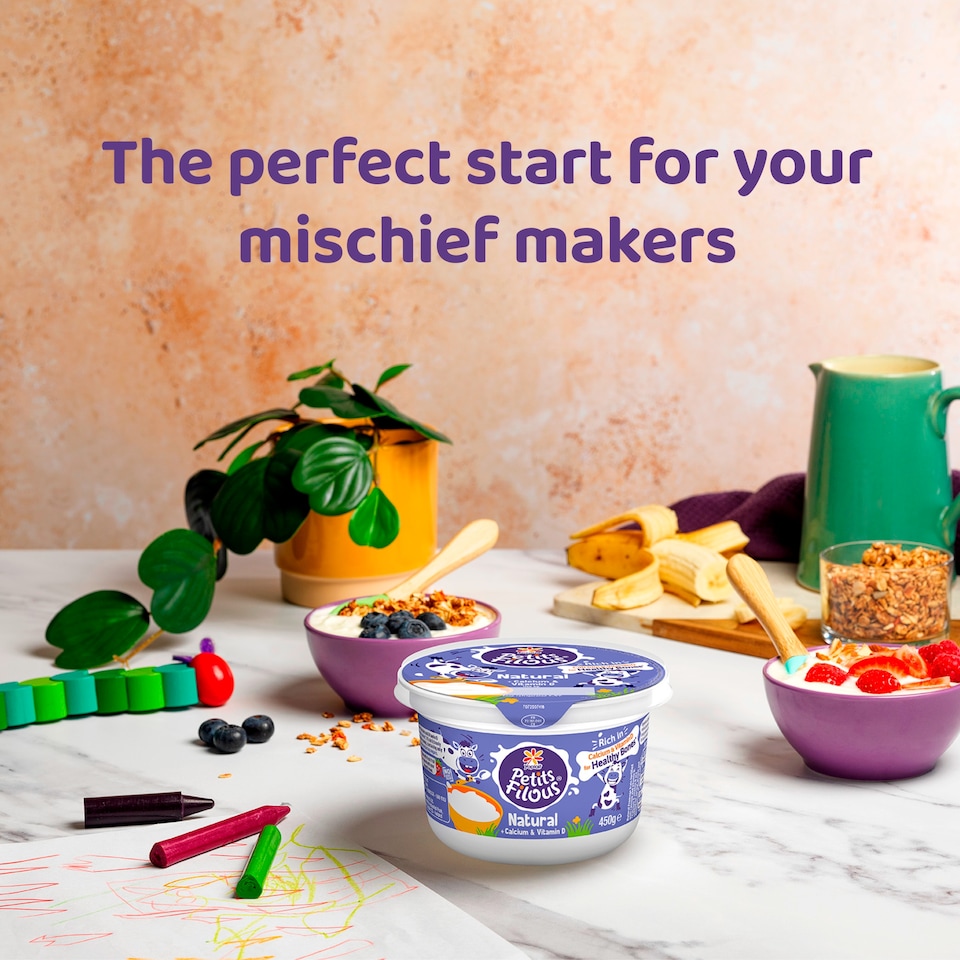 image 1 of Petits Filous Natural Kids Yoghurt + Calcium and Vitamin D 450g