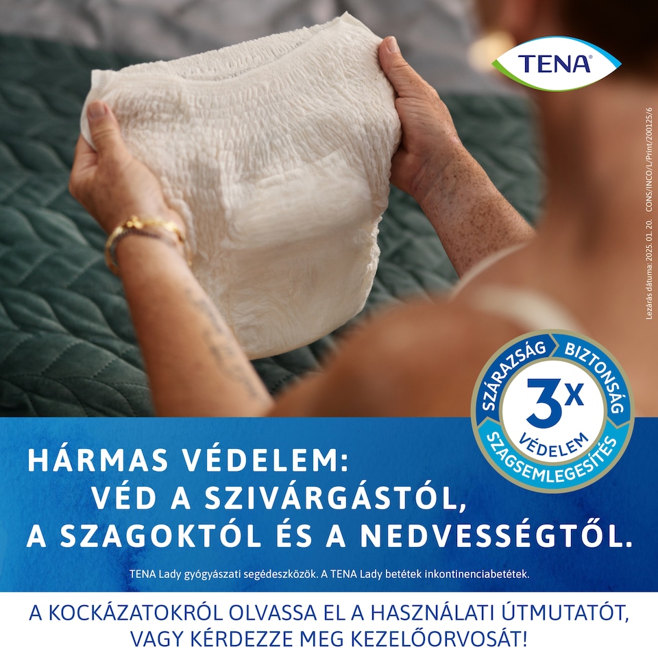Tena Lady Crème inkontinencia-fehérnemű L 8 db  1. kép