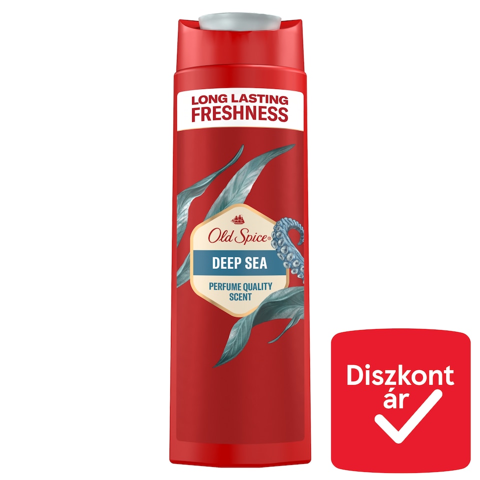 Old Spice Deep Sea Férfi Sampon és Tusfürdő, Hosszan Tartó Frissesség, 400 ml