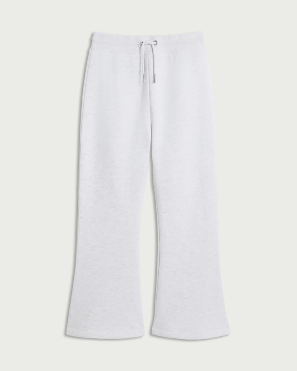 image 1 of F&F Girls Cotton Rich Flared Joggers in Grey
