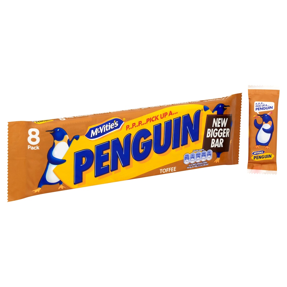 image 1 of Mcvities Penguintoffee Chocolate Bisc8 Pack 196.8G