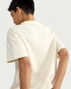 image 3 of F&F Boys Pure Cotton Palm Beach Oversized Fit T-Shirt in Cream