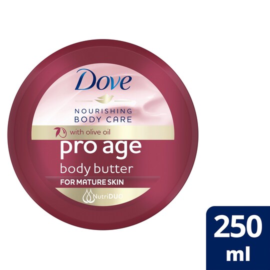 Dove Pro Age Nourishing Body Care Body Butter 250Ml Tesco Groceries