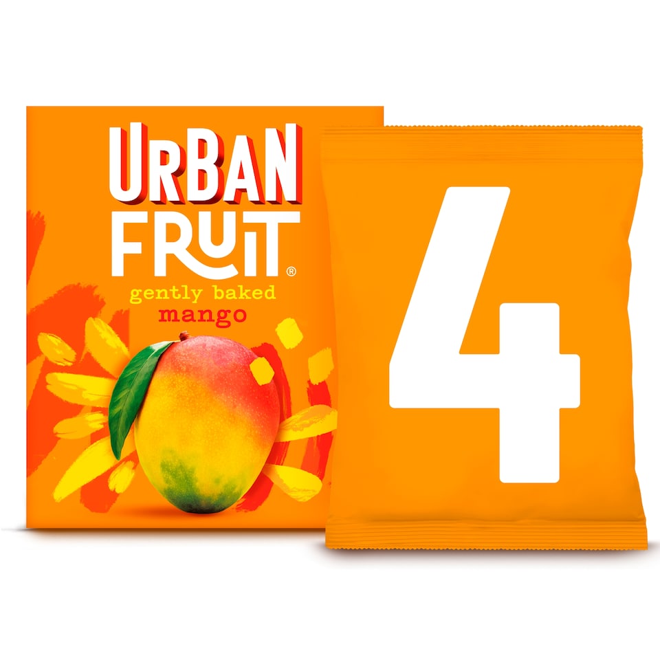Urban Fruit Gently Baked Mango 4 x 25g