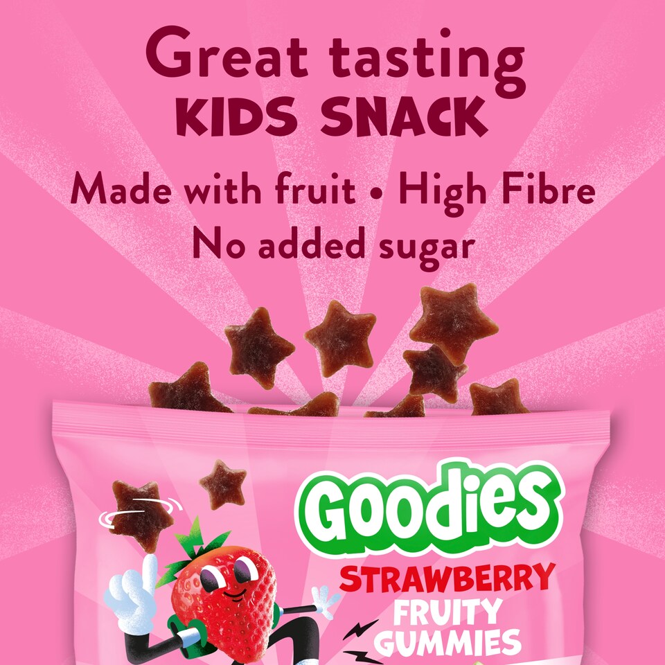 image 1 of Goodies Kids Snack Strawberry Fruit Gummies 17g