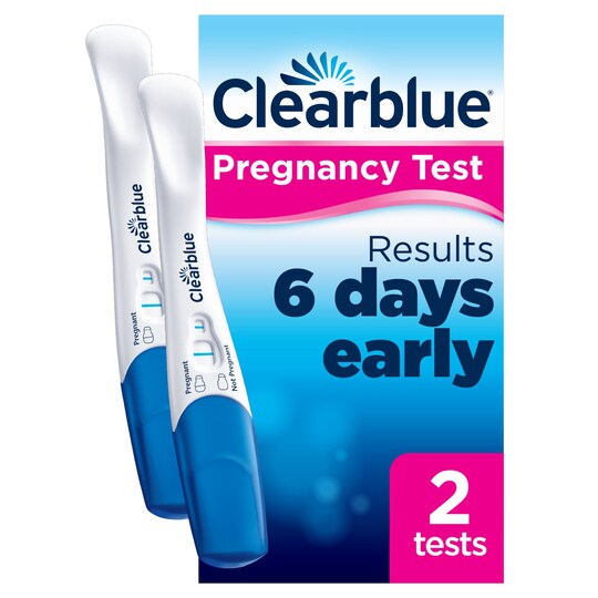 Clearblue Early Detection Pregnancy Test 2 Pack Tesco Groceries