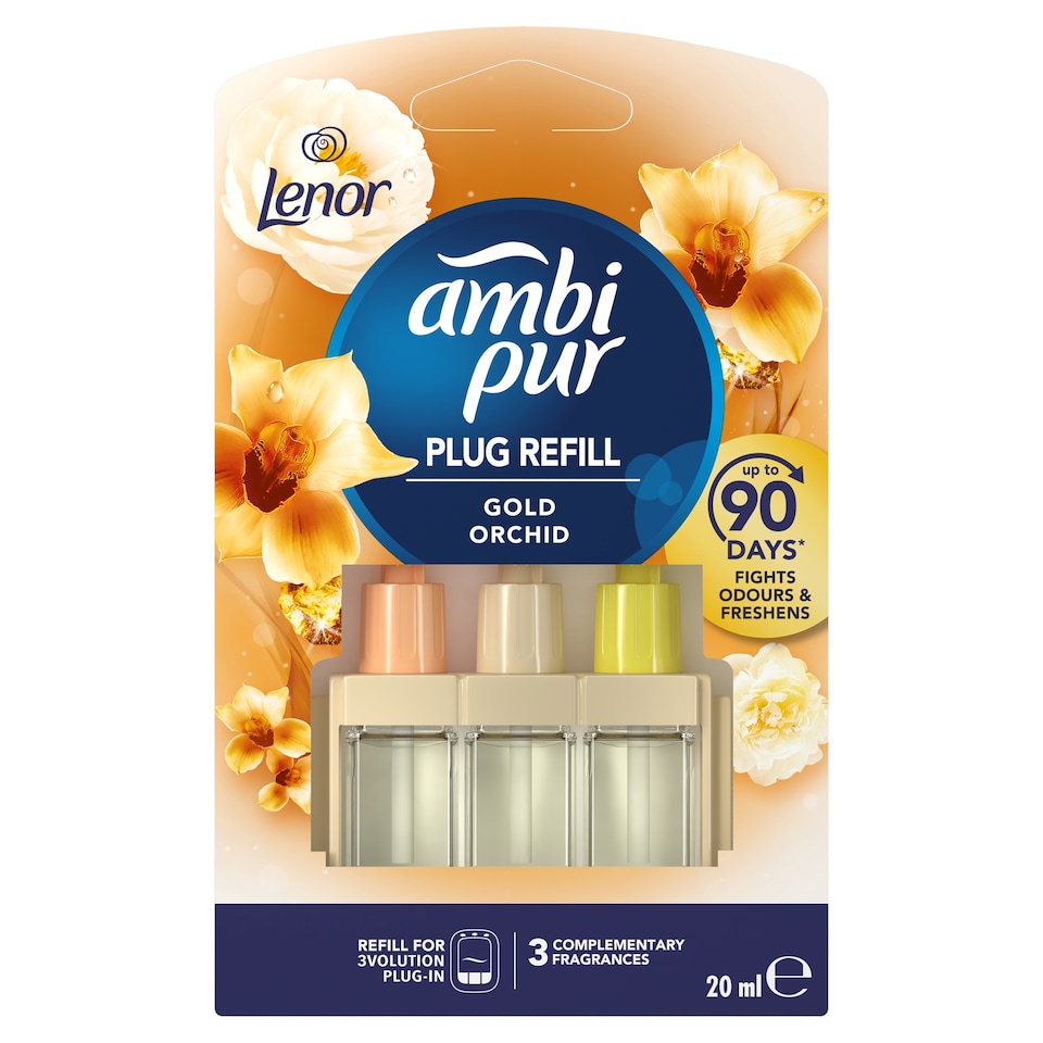 image 1 of Ambi Pur 3Volution Air Freshener Plug-In Refill Gold Orchid 20 ML