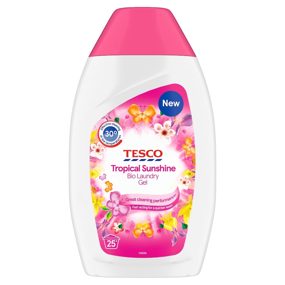 Tesco Tropical Sunshine Bio Laundry Gel 25 Washes 750ml
