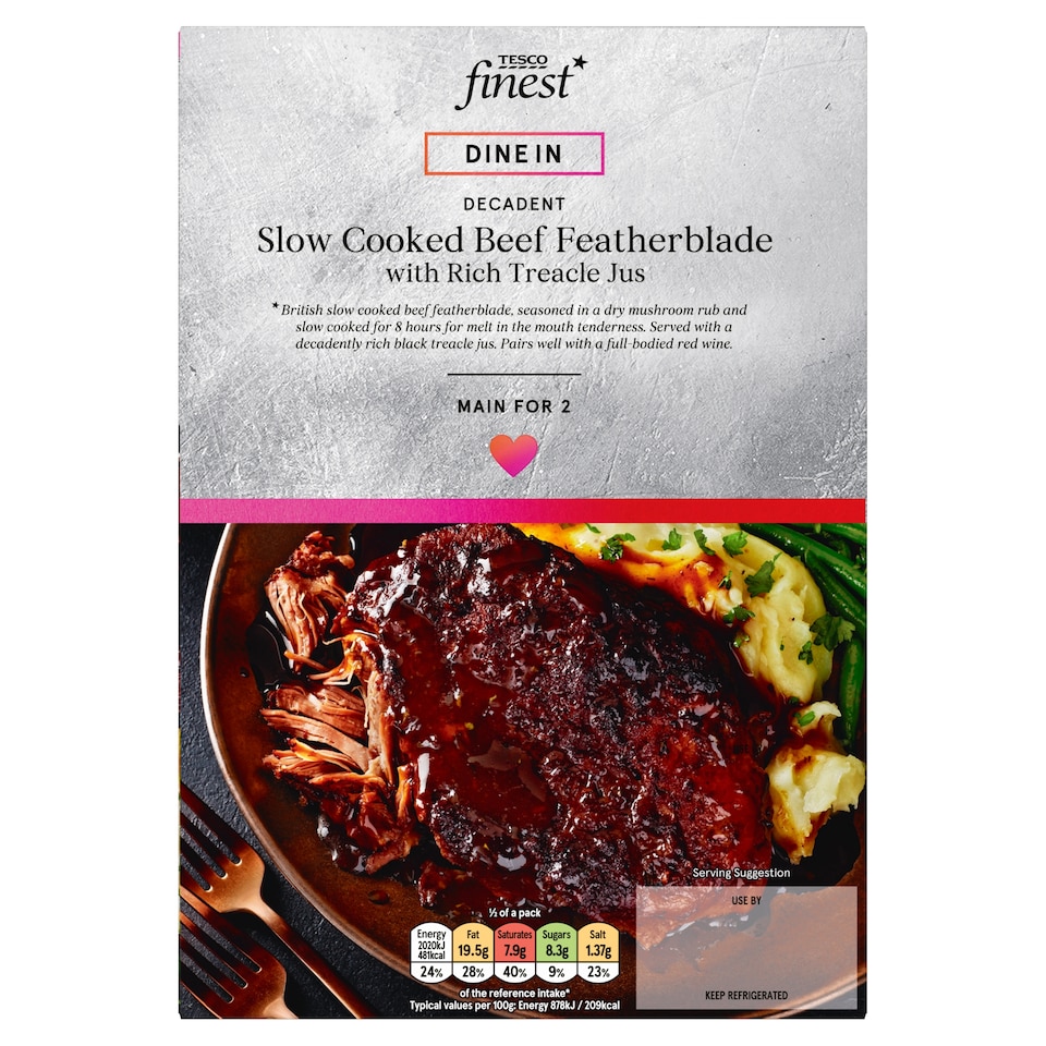 Tesco Finest Beef Featherblade with Rich Treacle Jus 565g