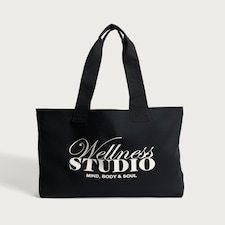F&F Active Wellness Studio Tote Bag in Black